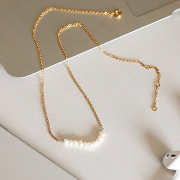 Elegant Pearl Beaded chain Necklaces DPJN2003