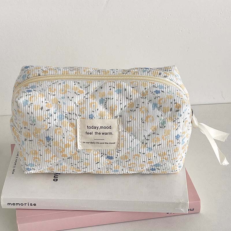 Floral Cosmetic Bag - DippedShop Wholesale - #8195