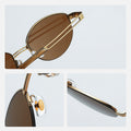 Vintage Metal Oval Sunglasses - DippedShop Wholesale - #8675