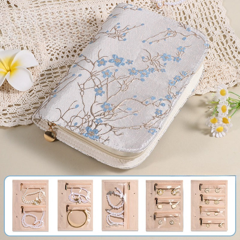 Multi Color Butterfly Jacquard Jewelry Organizer Bag 8CW6BOB356L