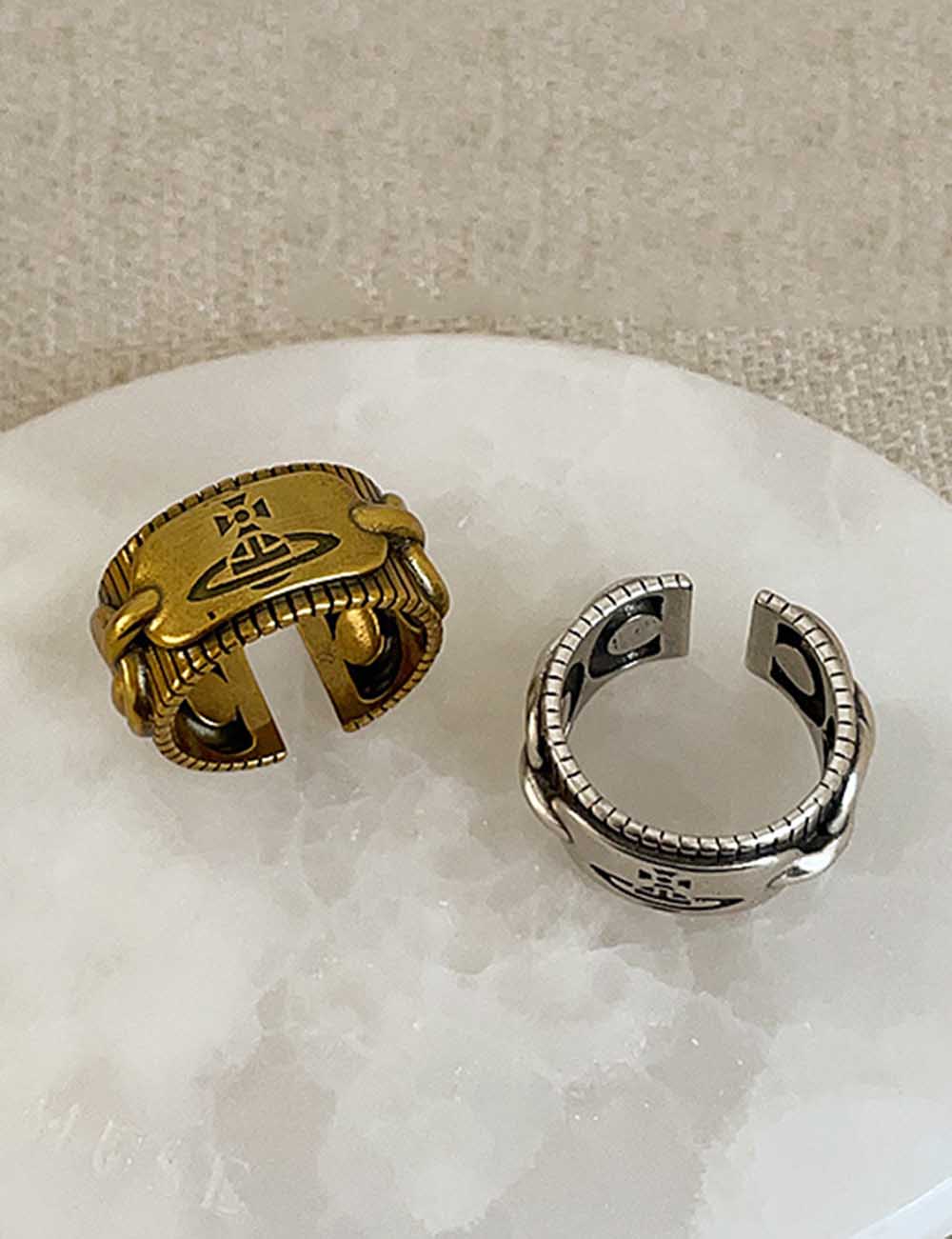 Vintage Punk Saturn Ring - DippedShop Wholesale - #3091