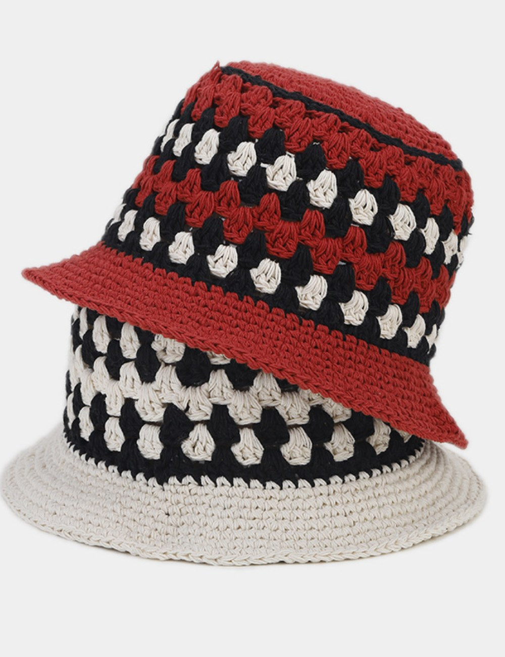 Vintage Hollow Out Sweet Crochet Bucket Hat DPBH0335