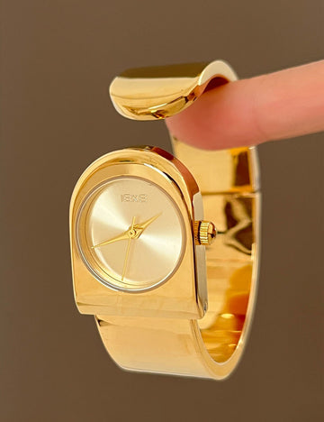 Chunky Geometric Gold Watch - DippedShop Wholesale - #8307