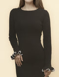 Floral Slim Knit Mini Dress - DippedShop Wholesale - #3267