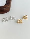 Minimalist Gold Knot Studs - DippedShop Wholesale - #9747