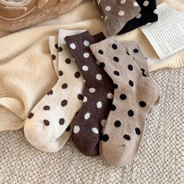 Color Block Thicken  Polka Dot Socks DP25A454