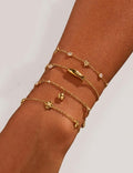 Delicate Gold-Tone Zircon Star - DippedShop Wholesale - #5315