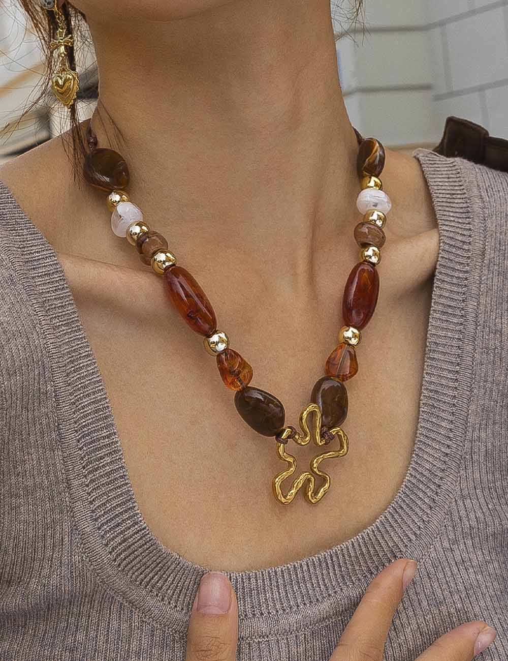 Vintage Chunky Beaded Choker - DippedShop Wholesale - #1555