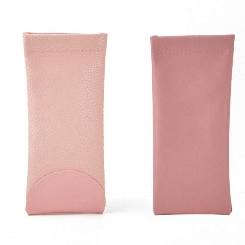 Minimalist Soft Leather Portable Eyeglass Pouch DP25B930