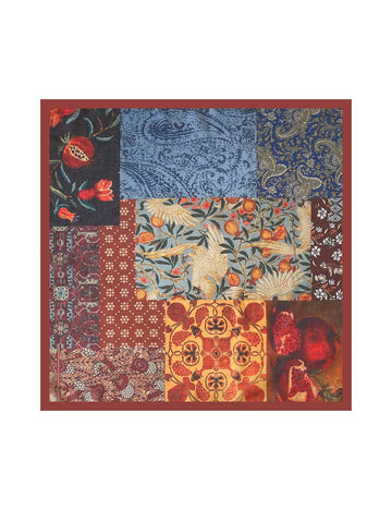 Retro Paisley Silk Scarf - DippedShop Wholesale - #2643