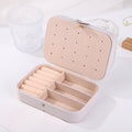 Trendy Solid Color Large Capacity Jewelry Case 8CW6BOB294L