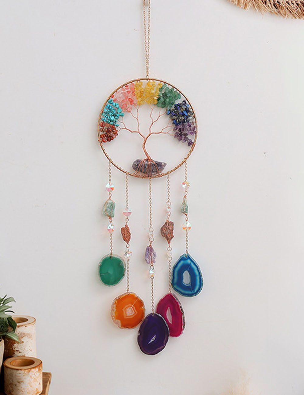 Crystal Tree of Life Suncatcher - DippedShop Wholesale - #6627