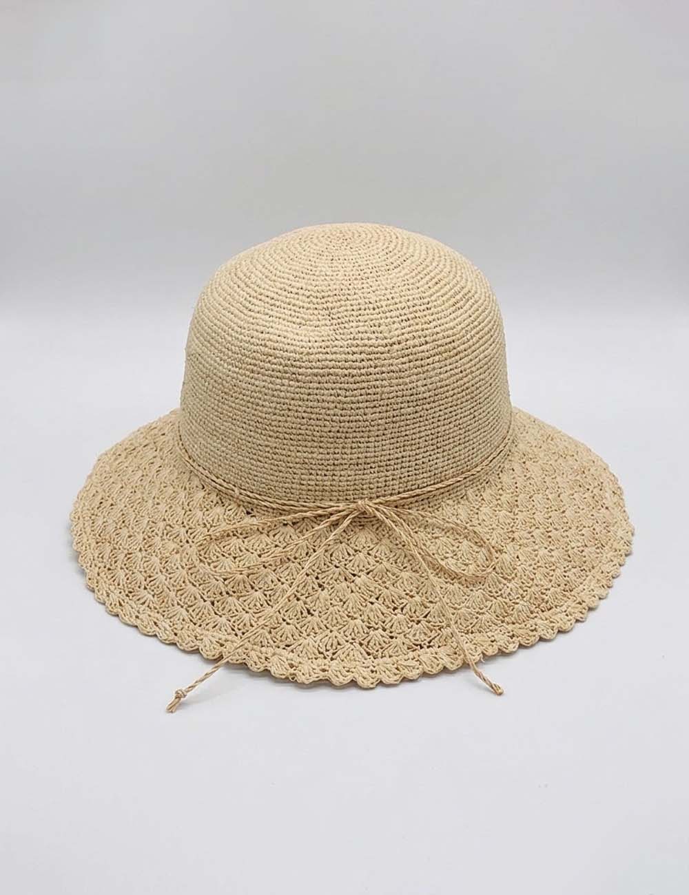 Minimalist Foldable Straw Hat - DippedShop Wholesale - #3283