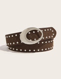 Retro Studded Wide Leather Waist Belt MK2LEEP6W6JBT48