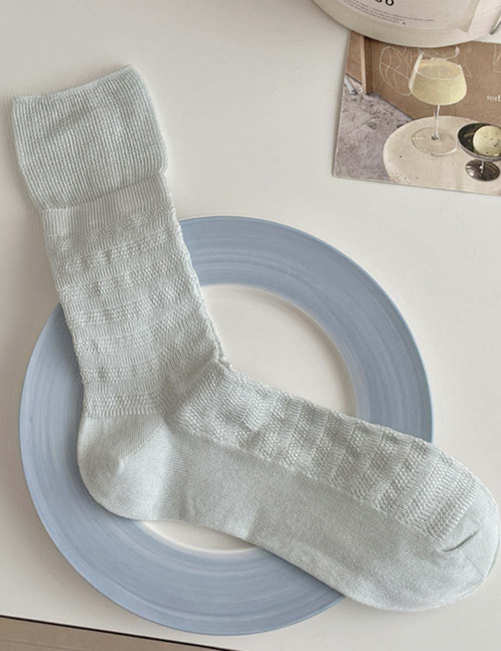 Casual Mesh Crew Socks - DippedShop Wholesale - #4483