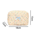 Quilted Floral Cosmetic Bag - DippedShop Wholesale - #1939