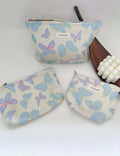 Butterfly Embossed Portable Travel Coametic Bag MK2BW6W10BOB405