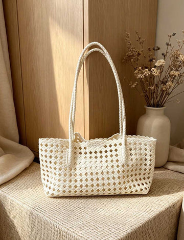 Woven Hollow Out Tote Bag - DippedShop Wholesale - #3187