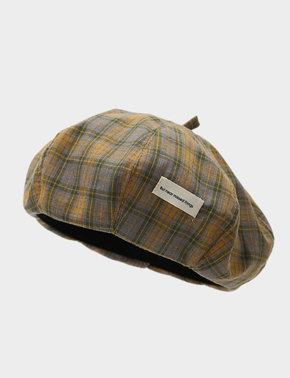 Classic Plaid Beret Hat - DippedShop Wholesale - #3155