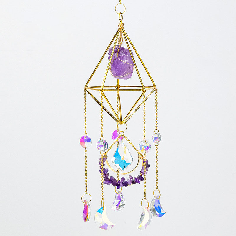 Crystal Geometric Suncatcher - DippedShop Wholesale - #6035
