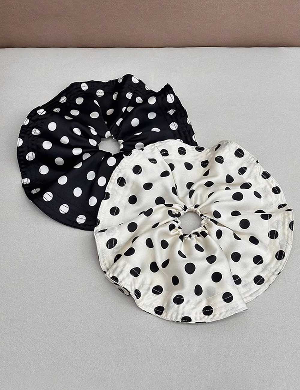Polka Dot Hair Scrunchie - DippedShop Wholesale - #1875