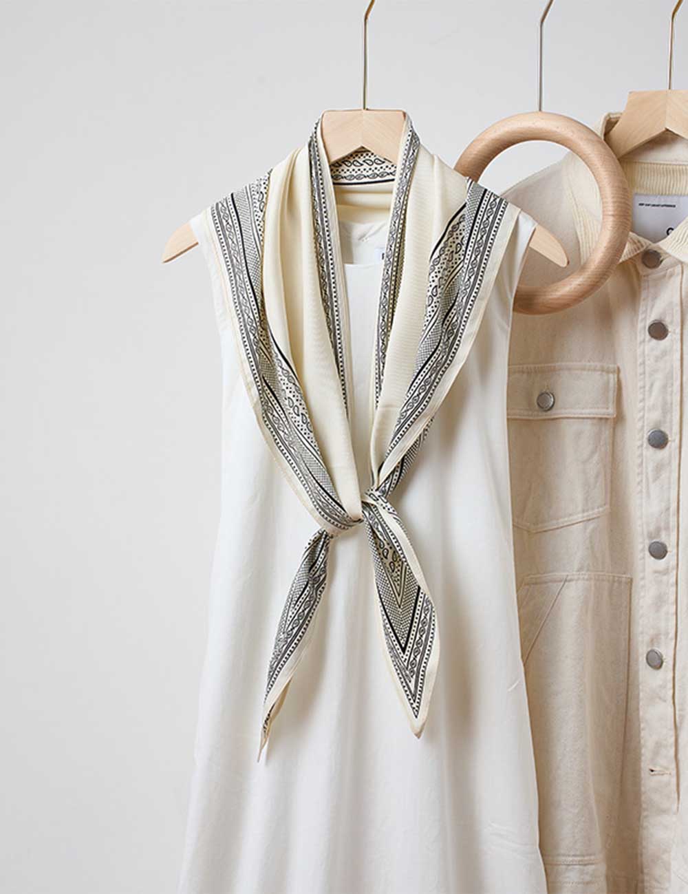 Solid Color Simple Silky Triangle Scarf DP25G458