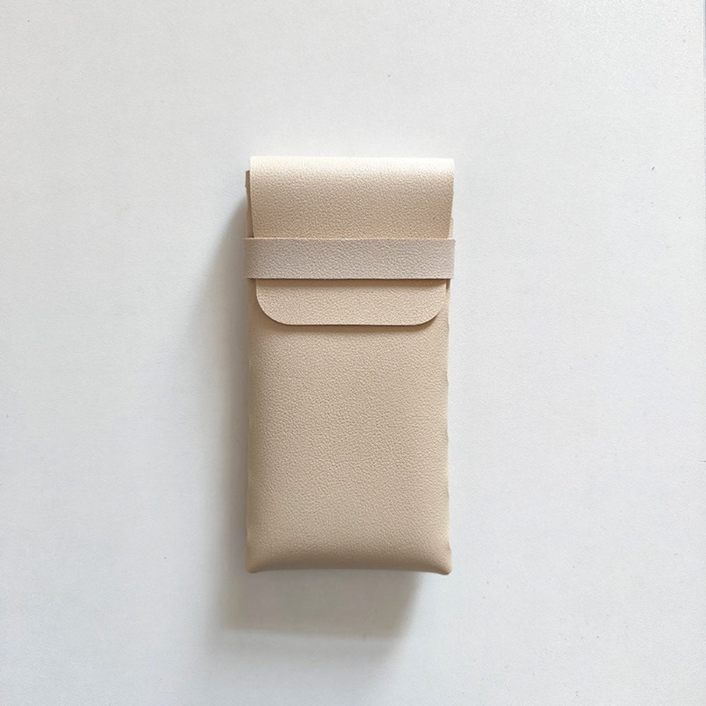 Minimalistic PU Leather Sunglass Case - DippedShop Wholesale - #2499
