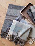 Vintage Plaid Wool Scarf - DippedShop Wholesale - #8979