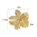 Fashion Gold Plated Plumeria Flower Hair Clip MK2MBEP6W6HCP368