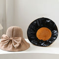 Eleagnt Bow Knot Outdoor Wide Brim Sun Hat 8BK6HAT161T