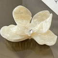 Sweet Flower Petal Rhinestone Acetate Hair Claw MK2PPM6W6HCP352