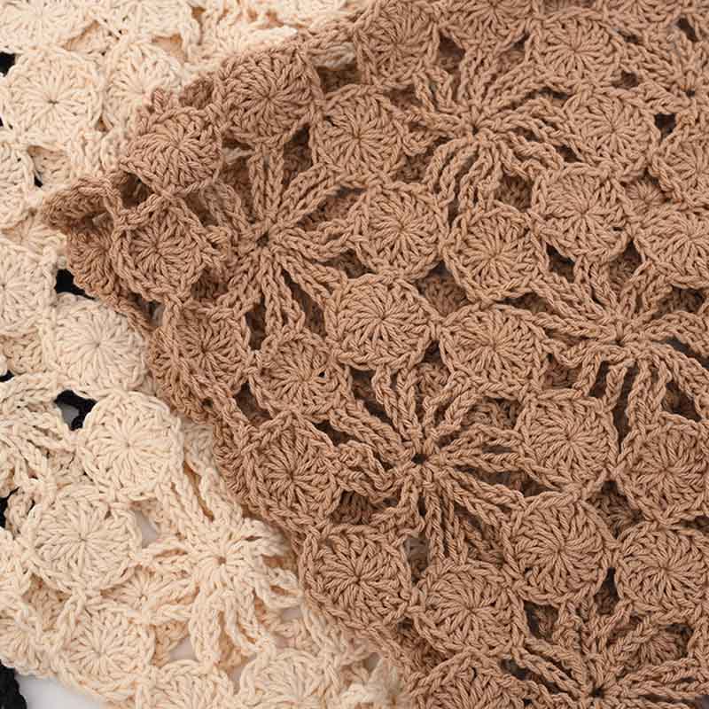 Boho Handmade Crochet Hollow Tassel Beanie Hat MK2CK6W6HAT58