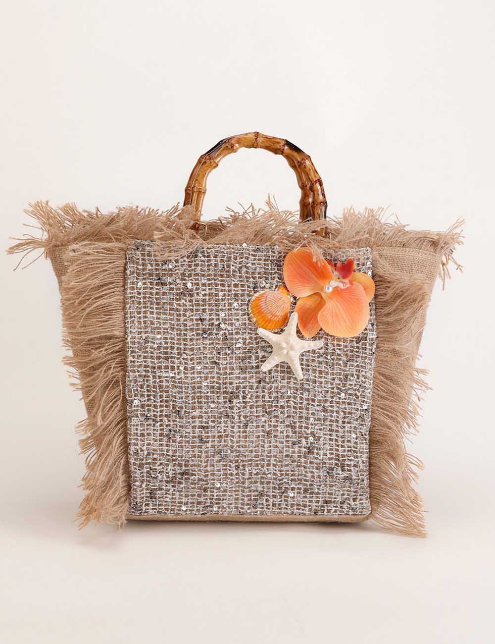 Boho Handwoven Beach Tote - DippedShop Wholesale - #9667