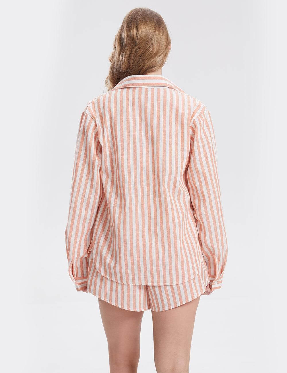Stripe Shirt Shorts Set - DippedShop Wholesale - #2691