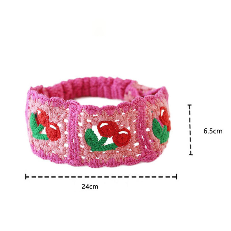 Floral Crochet Headwrap - DippedShop Wholesale - #3651
