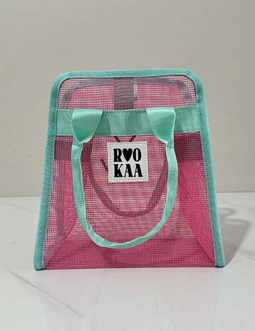 Trendy Hollow Out Mesh Travel Storage Bag 8BW6BOB98L