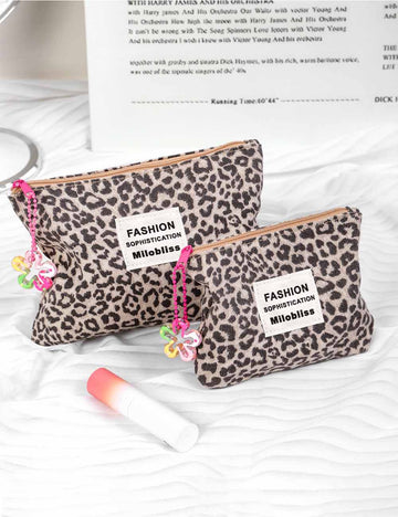 Leopard Print Portable Makeup Bag DP25E639