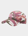 Retro Distressed Camo Embroidery Baseball Cap 8BK6HAT194L