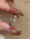Trendy Electroplated Sparking Cubic Zirconia Ring 8ZA6JRG129L