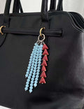 Vintage Stone Beaded Tassel Charm - DippedShop Wholesale - #1363