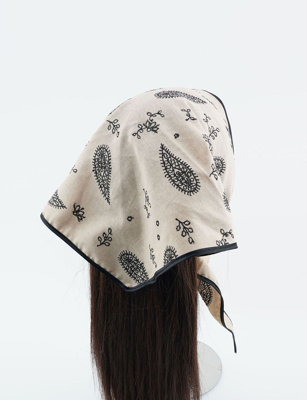 Paisley Embroidered Headscarf - DippedShop Wholesale - #6355