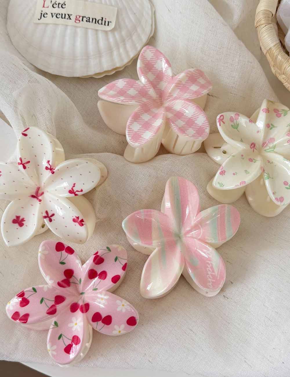 Hibiscus Flower Hair Claws - DippedShop Wholesale - #2947