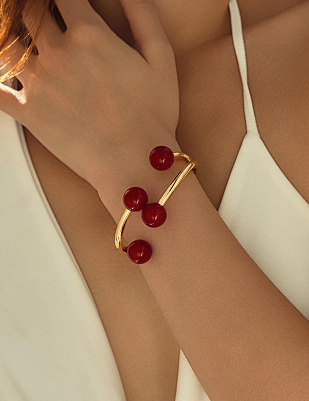 Vintage Bead Cuff Bracelet - DippedShop Wholesale - #4627