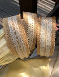Lace Straw Woven Headband - DippedShop Wholesale - #7715
