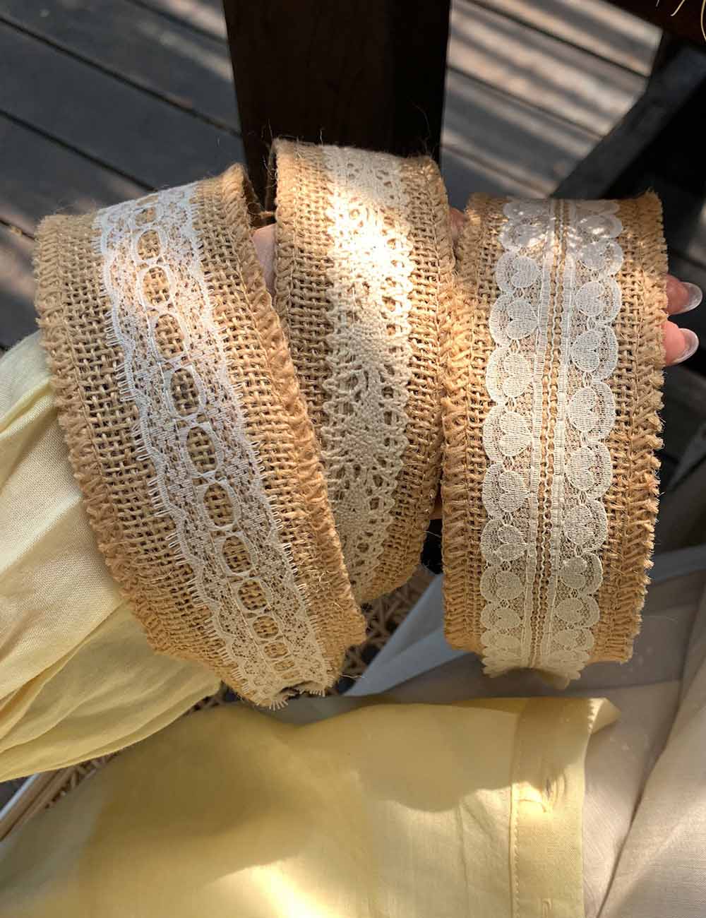 Lace Straw Woven Headband - DippedShop Wholesale - #7715