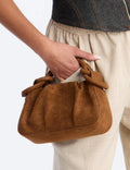 Faux Suede Knot Handle Handbag ZDFNA3501
