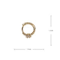 Gold Plated Rhinestone Hoop Earrings - DippedShop Wholesale - #7043