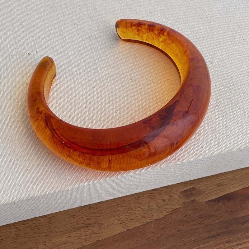 C-Shape Resin Bracelet - DippedShop Wholesale - #7027