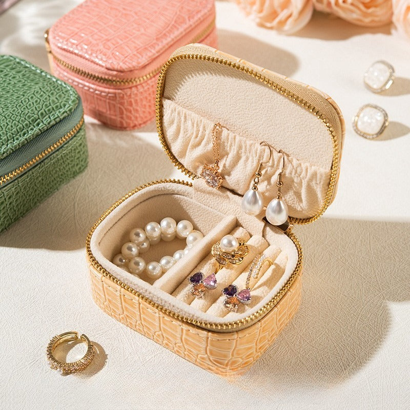 Stylish Large Capacity Solid Color Jewelry Case 8CW6BOB354L