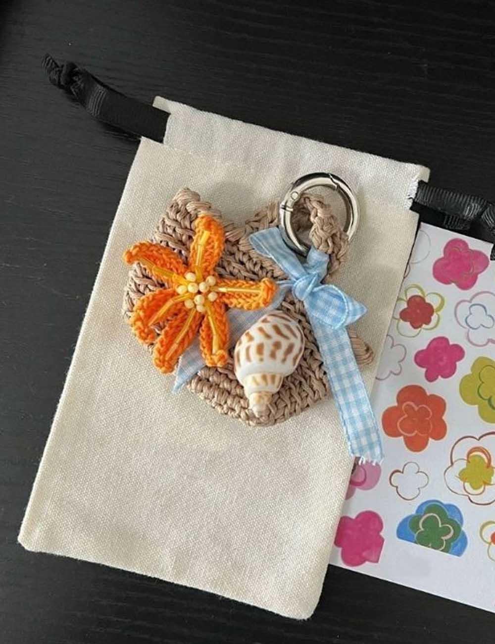 Crochet Mini Bag Charm - DippedShop Wholesale - #4211